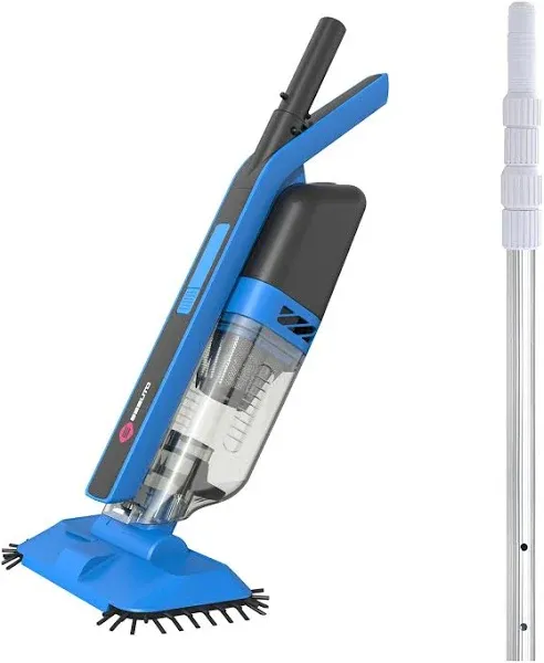 Cordless Pool Vacuum With Telescopic Pole, Handheld Rechargeable Pool Cleaner