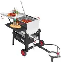 Creolefeast Propane Grills 38.58&#034;Hx65.83&#034;<wbr/>W 2-Jet Burners Crawfish Seafood Boiler