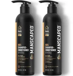 Manscaped 2 In 1 Shampoo & Conditioner UltraPremium Formula Infused with Sea Kelp Coconut Water Aloe for Nourishing and Hydrating Hair