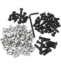 100Pcs M6 T-Nuts Screws Assortment Kit, Hammer Head T-Slot Nut for 3030 Series European Standard Aluminum Profile