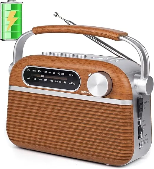 ONGTEED Portable Am FM Analog Radio