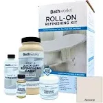 Bathworks DIY Quick Dry Almond Bathtub & Tile Refinishing Kit w/Non Slip Protection; 22 oz; Fast 12 Hour Dry Time; Tub