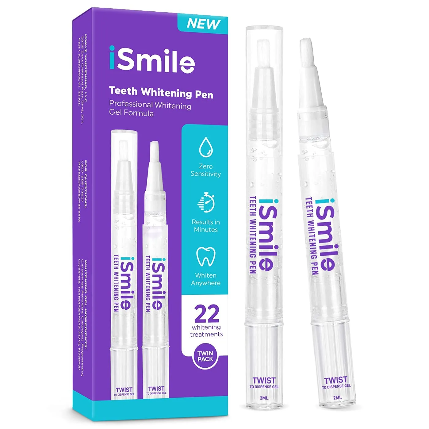 iSmile Teeth Whitening Pen 35% Carbamide Peroxide No Sensitivity