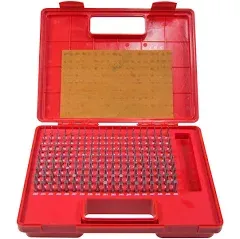 (R) Steel Pin Gage Set minus M1 with Plastic Case for Carpenters and Home Improv