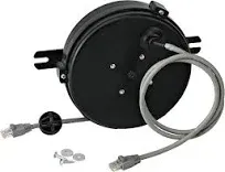 Professional Grade Retractable CAT6 Cord Reel, 20' UL/CSA Listed Cable, RJ45 Modular Plugs; ProReel