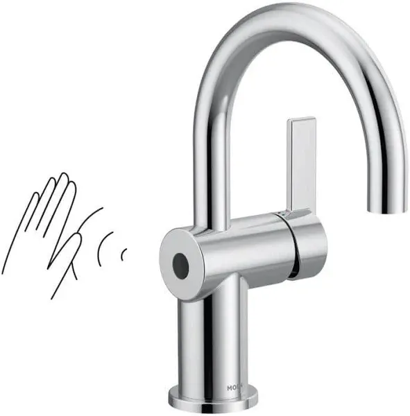 Cia 1 Handle High Arc Touchless Bathroom Faucet (Chrome)