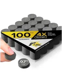 Heavy Duty Magnets for Crafts - Ultra Strong Round Magnets for DIY, Home Space Organization & Decoration - Perfect Size for Whiteboard & Fridge (70 pcs, 1.2x0.15)