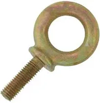 5/8" x 1-3/4" Shank Machinery Eye Bolt, Yellow Chromate