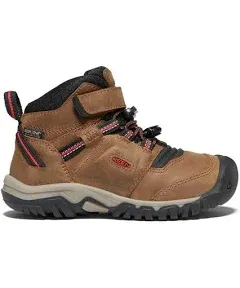 Keen Ridge Flex Mid 5 , Bison/Red Carpet (Kids)