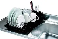 Home Basics 3 Piece Vinyl Dish Drainer Drip Tray