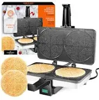 MasterChef Krumkake Baker- Make 2 Krumkake Pizzelle Like Cookies, Great for ...