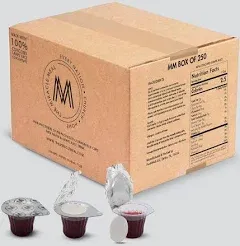 Box of 250 Pre-filled Communion Cups with Wafer &amp; Juice - Miracle Meal USA