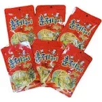 Tasty Dried Squid Snack(Smoked Flavored) 0.88oz X 6Bags - Made in Korea