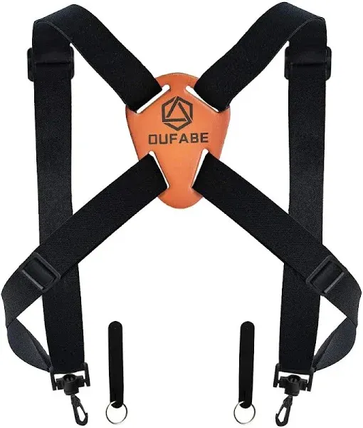 OUFABE Binocular Harness Strap, Binocular Strap, Adjustable and Deluxe Binoculars Harness for Hunting