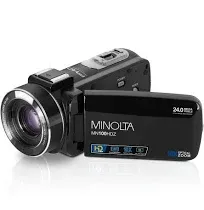 Minolta MN100HDZ 1080p Full HD / 24 MP Digital Camcorder with 10x Optical Zoom