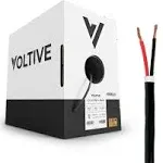 Voltive 12/2 Speaker Wire - CL3 - In-Wall & Direct Burial - OFC - 500ft - Black