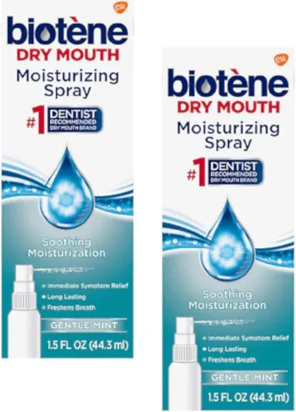 Biotene Moisturizing Mouth Spray, 1.5 fl oz - 2pc