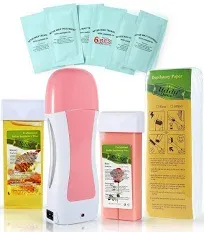 Women Waxing Kit After Wax Roll On Sensitive Skin Rose Honey Home Hair Removal