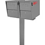 7145 2 Bar Granite Double Mailbox Post Adapter Two Box Spreader MAIL BOSS BAR