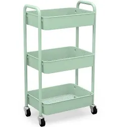 CAXXA 3-Tier Rolling Metal Storage Organizer