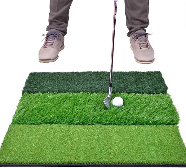 GoSports 24&#034; x 24&#034; TRITURF XL Golf Practice Hitting Mat - Great Gift for Golfers