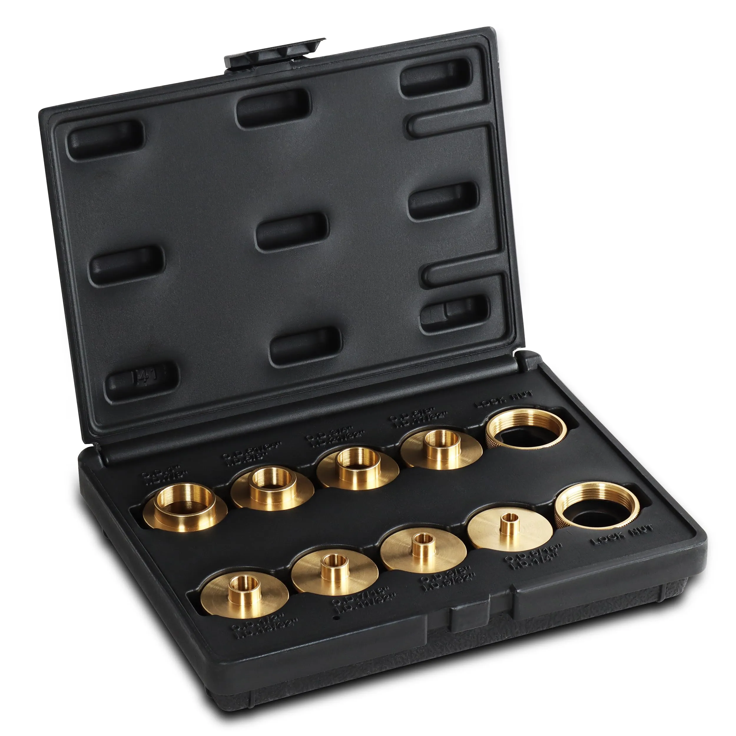 Taytools 10 Piece Set Solid Brass Precision Machined Router Template Bushings Guide Bearings Set RB