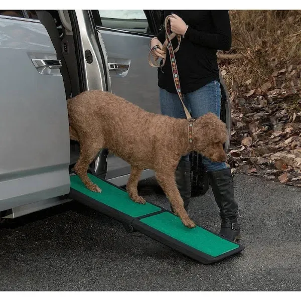 Pet Gear SupertraX Dog Pet Folding Ramp 42&#034; X 16&#034; Black/Green