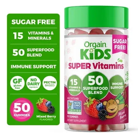 Orgain Kids Super Gummy Multivitamin Gummies