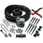 Orbit 69535 Shrub Flower Bed Drip Kit Programmable Hose Watering Timer Black