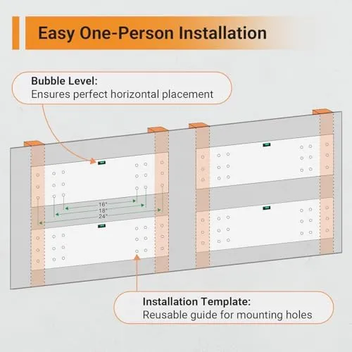 Eshelf 2x6 ft Garage Shelving 2-Pack