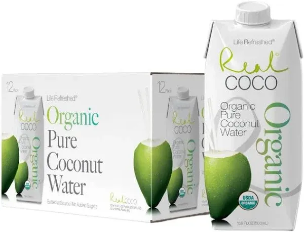 Real Coco Coco Real Organic Pure Coconut Water