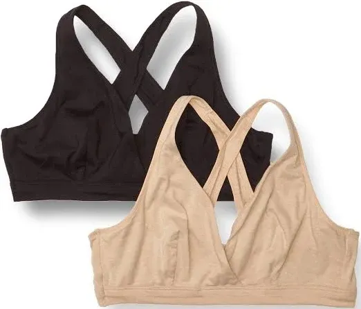 Playtex Nursing Bras Wirefree Pullover Pack of 2 New With Tags