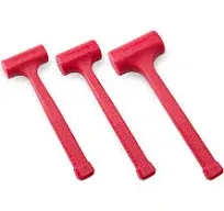 EFFICERE 3-Piece Premium Dead Blow Hammer and Unicast Mallet Set