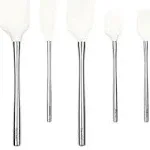 Tovolo Flex-Core Stainless Steel 5 Pc. Spatula Set, White