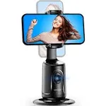 Auto Tracking Phone Holder, Auto Face Tracking Tripod, Portable All-in-One Smart Selfie Stick 360 Rotation Fast Face & Object Tracking Cameraman Robot