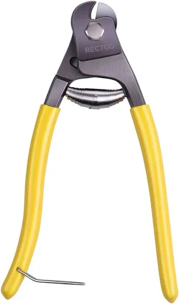 Cable Wire Cutters (RT02), Forged from Heavy Duty Stainless Steel metal, 8 Inch small Wire Rope Cutter Tool upto 1/4" for stainless steel wire rope, bike brake cable, railing cable