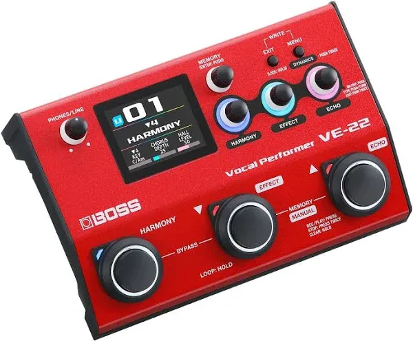 Boss VE-22 Vocal Effects and Looper Pedal