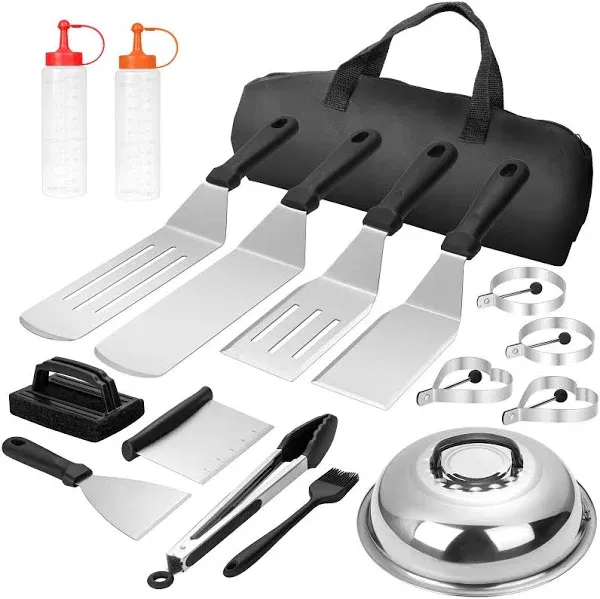 18PCS Griddle Accessories Kit, Flat Top Grill Accessories Set for Blackstone and