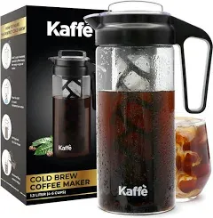 Kaffe Cold Brew Coffee Maker Iced Coffee Pitcher. Easy Clean Doublewall Tritan G