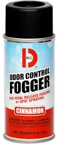 Big D Odor Control Fogger Cinnamon Fragrance 5 oz (Pack of 12)