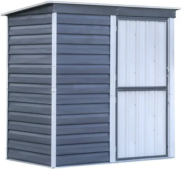 Arrow Shed-in-a-Box 6 ft. x 4 ft. Metal Vertical Pent Storage Shed with Floor Kit