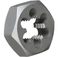 m3 X .5 Carbon Steel Hex Rethreading Die, DWT Series