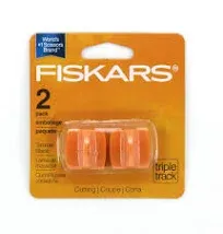 Fiskars Replacement Steel Blade Carriage for 12" Portable Trimmer (Pack of 2)