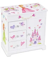 Jewelkeeper Unicorn Musical Jewelry Box with 3 Pullout Drawers