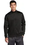 Sport-Tek JST94 Tricot Track Jacket - Black/ Black - M