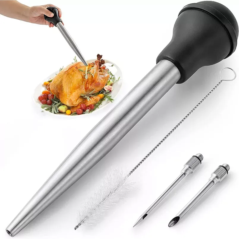 Zulay Kitchen Turkey Baster (Stainless Steel)