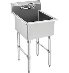 Hally Commercial Stainless Steel 1 Compartment NSF Prep & Utility Sink