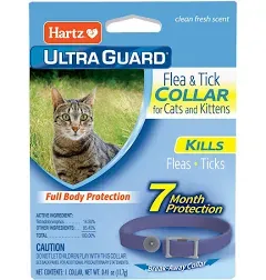 Hartz UltraGuard Purple Flea &amp; Tick Collar for Cats &amp; Kittens 7 Month Protection