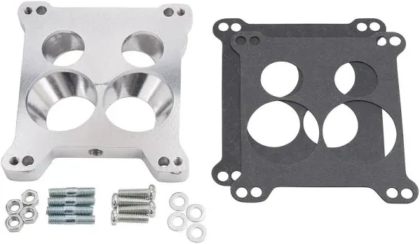 Edelbrock 2696 Four-Hole Square-Bore to Spread-Bore Carburetor Adapter, Multi, One Size