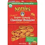 Annie's Baked Crackers, Organic, Extra Cheesy, Cheddar Bunnies - 7.5 oz